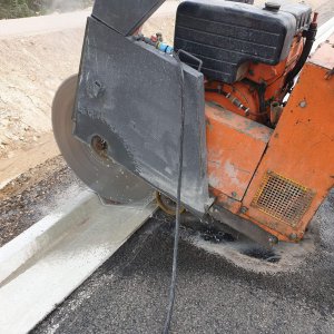Cutting concrete and reinforced concrete with mobile diamond saws - Katowice