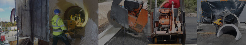 Cutting concrete and reinforced concrete with diamond wall circular saws